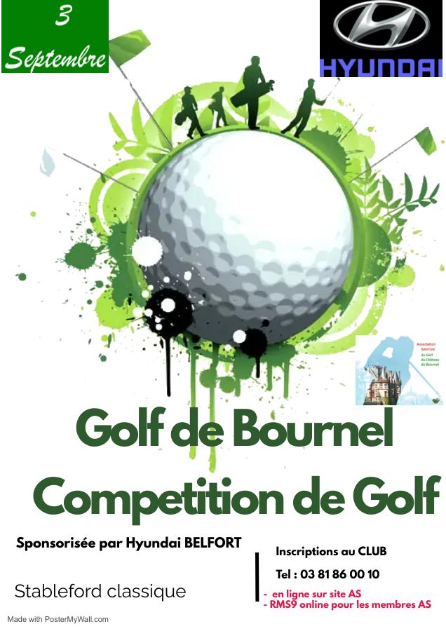 Golf tournament poster hyundai