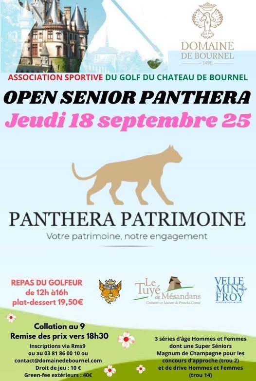 Open senior panthera affiche